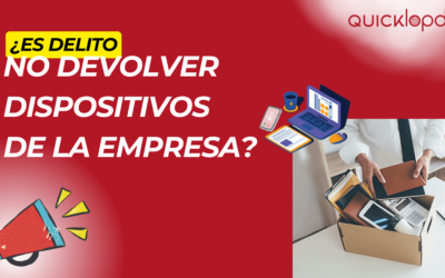 NO DEVOLVER LOS DISPOSITIVOS DE LA EMPRESA